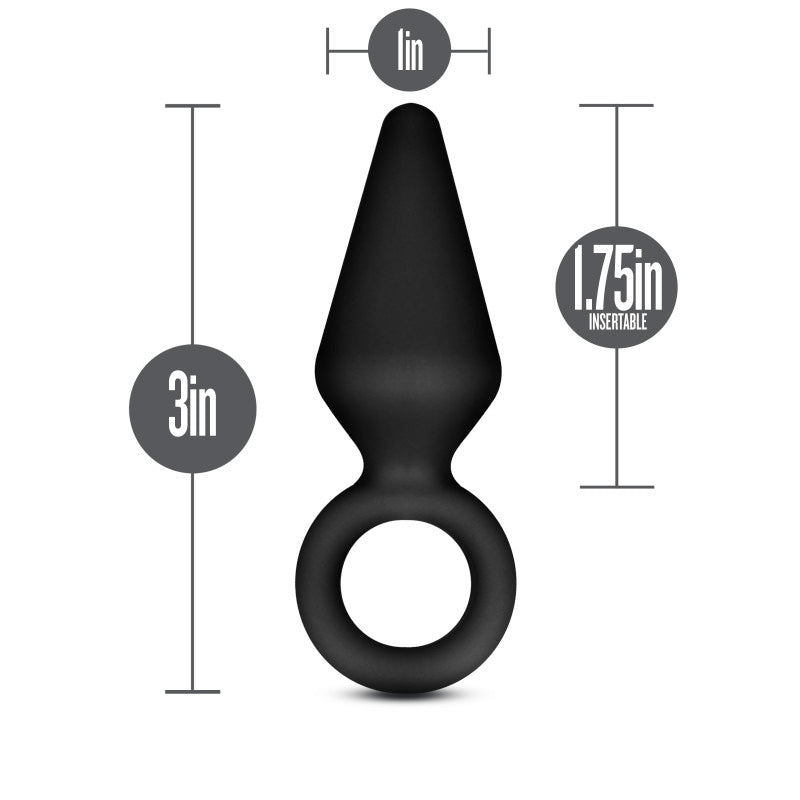 Anal Adventures Platinum Loop Plug - Small -  7.6 cm Butt Plug
