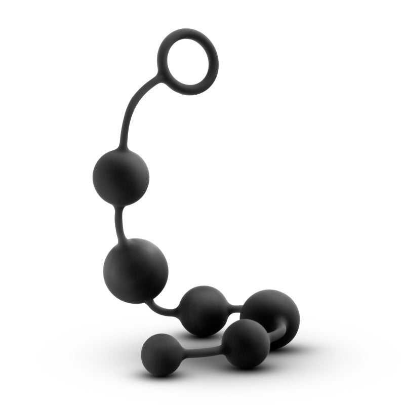 Anal Adventures Platinum Silicone Large Anal Beads -  40 cm Large Anal Beads