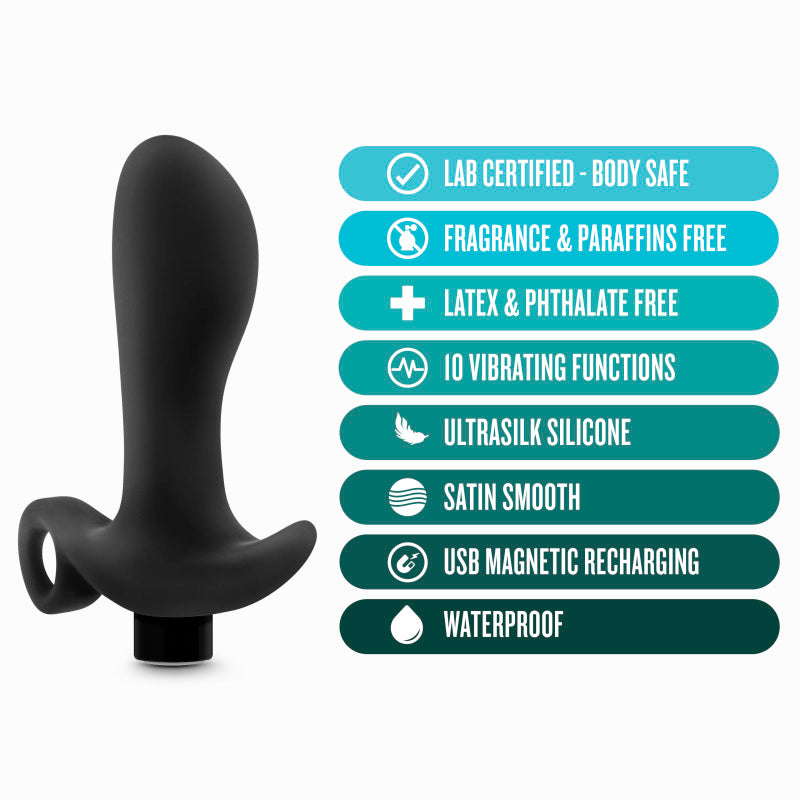 Anal Adventures Platinum Vibrating Prostate Massager 01 -  10.8 cm USB Rechargeable Prostate Massager