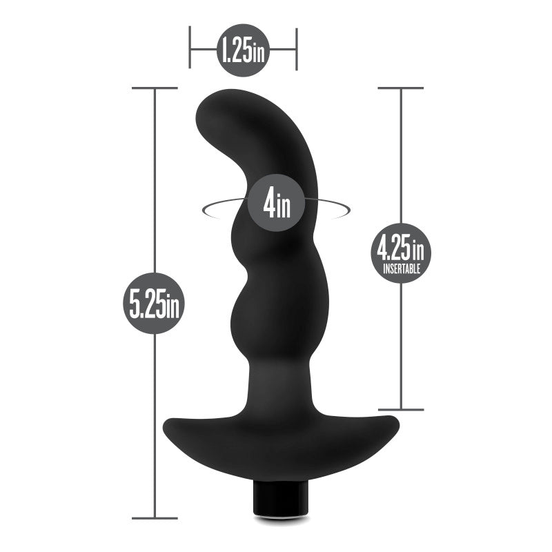 Anal Adventures Platinum Vibrating Prostate Massager 03 -  USB Rechargeable 15.2 cm Prostate Massager