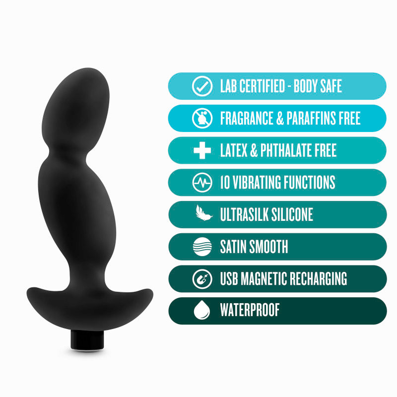 Anal Adventures Platinum Vibrating Prostate Massager 04 -  16.5 cm USB Rechargeable Prostate Massager