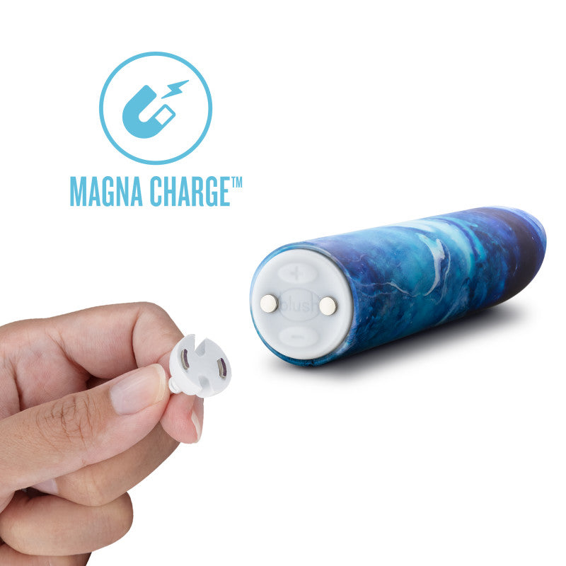 Limited Addiction Mesmerize - Power Vibe - Azure  10.2 cm USB Rechargeable Bullet