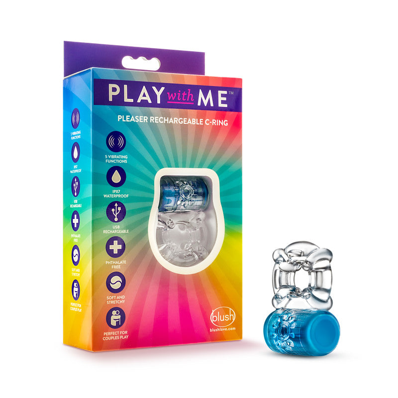 Play With Me Pleaser Rechargeable C-Ring -  -  Rechargeable Cock Ring