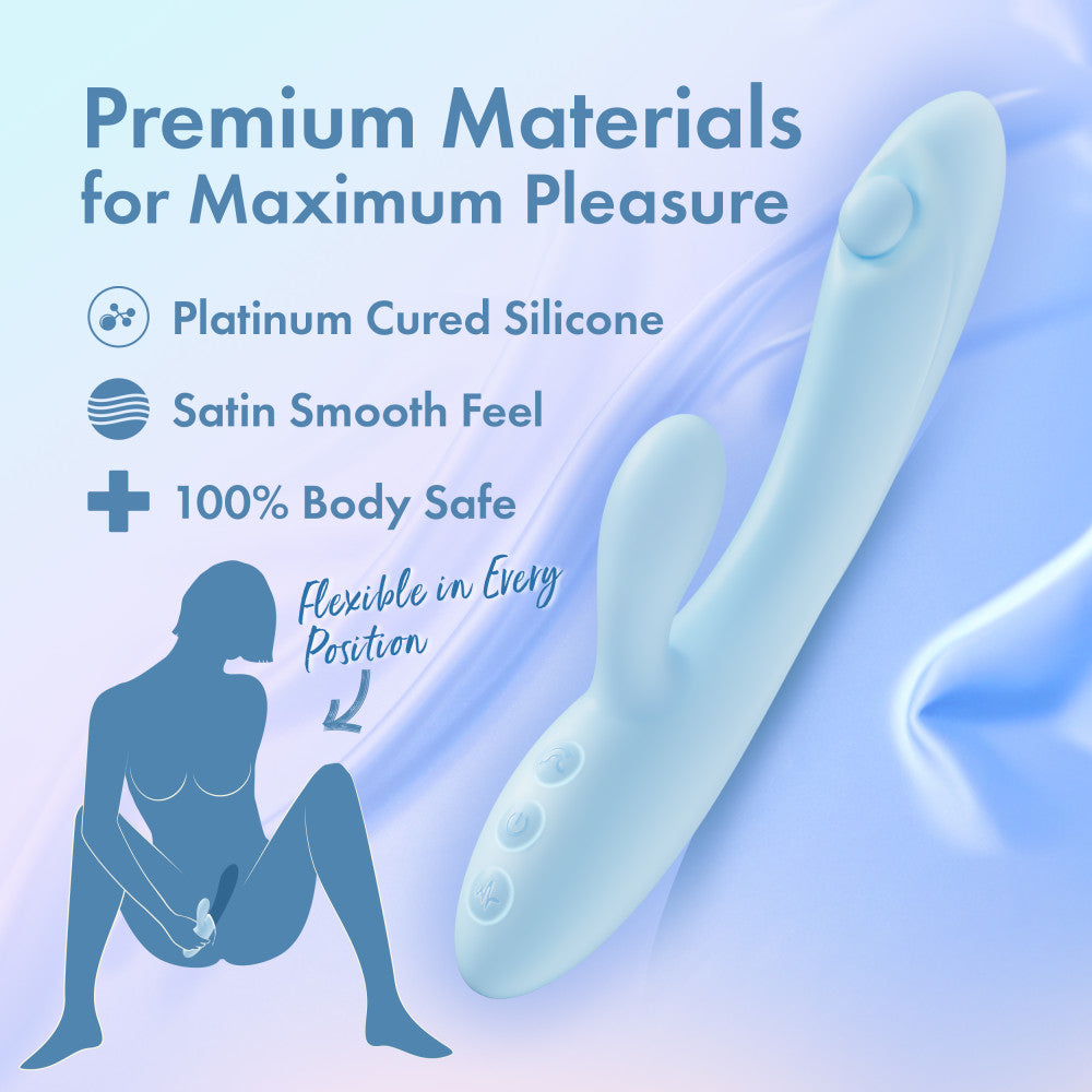 Play With Me - Moondust Magic -  20.3 cm USB Rechargeable Rabbit Vibrator