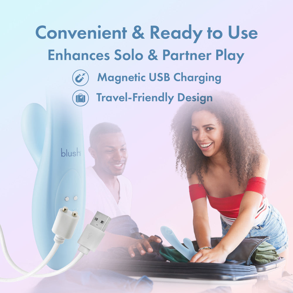 Play With Me - Moondust Magic -  20.3 cm USB Rechargeable Rabbit Vibrator