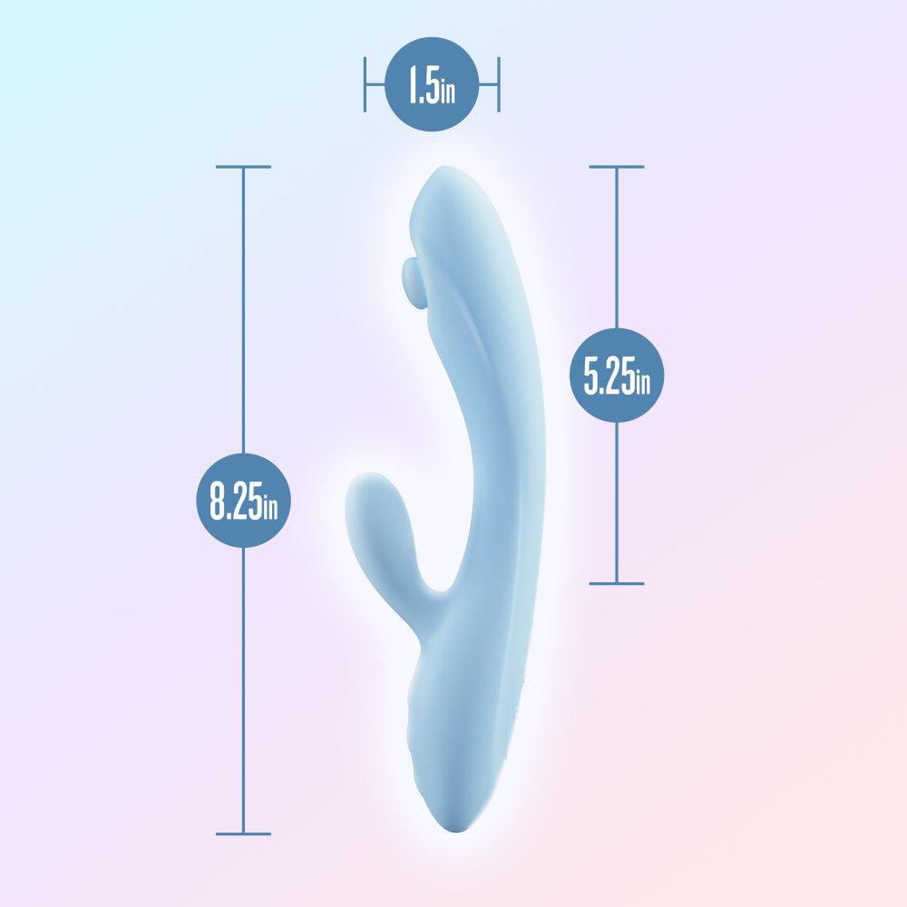 Play With Me - Moondust Magic -  20.3 cm USB Rechargeable Rabbit Vibrator