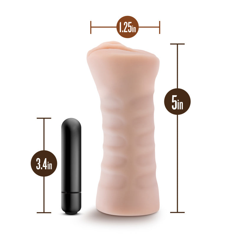 M for Men - Rain -  Vibrating Vagina Stroker