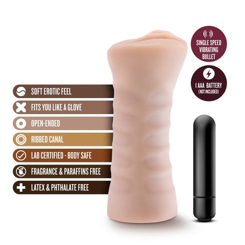 M for Men - Rain -  Vibrating Vagina Stroker