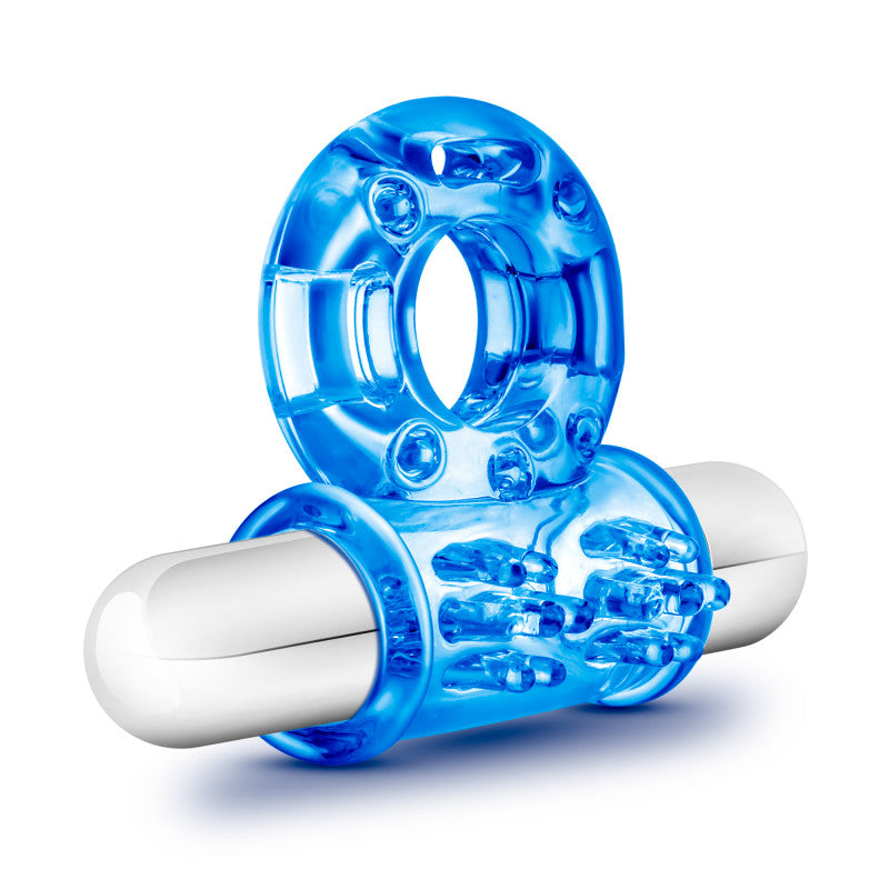 Stay Hard 10-Function Vibrating Bull Ring -  Vibrating Cock Ring