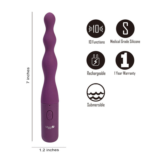 Maia DANI -  17.8 cm USB Rechargeable Beaded Vibrator