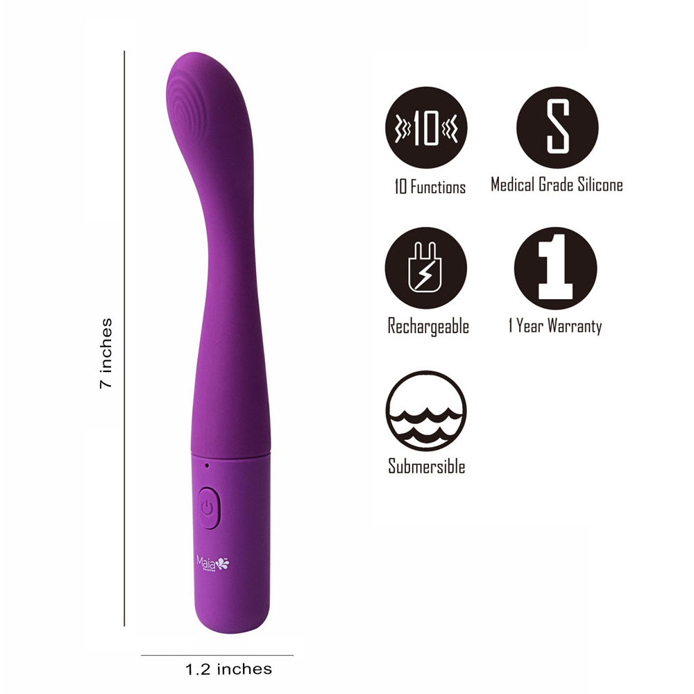 Maia CHELSI -  17.8 cm USB Rechargeable Vibrator