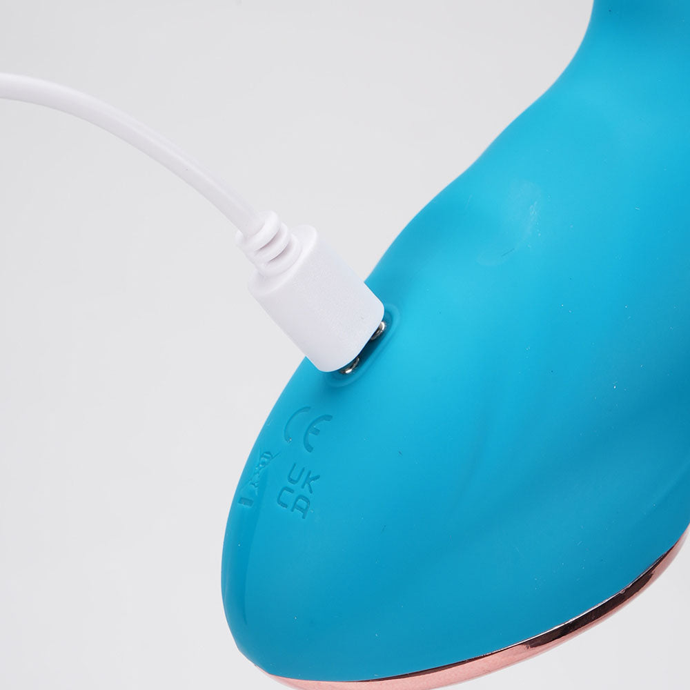 Maia KENNEDI -  23.5 cm USB Rechargeable Triple Stimulating Vibrator