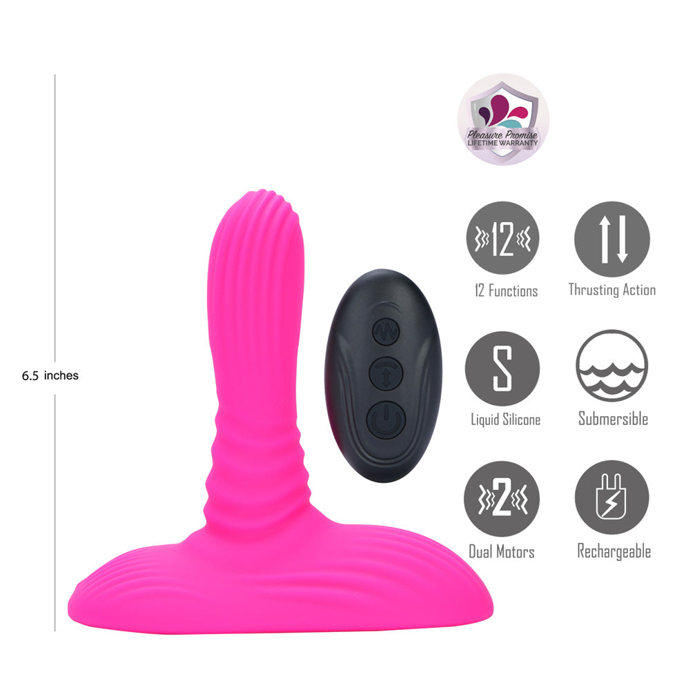 Maia ADIRA -  USB Rechargeable Thrusting Vibrator with Wireless Remote