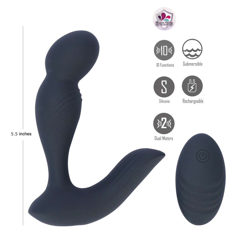 Maia COLTON -  -  USB Rechargeable Vibrating Prostate Massager with Wireless Remote