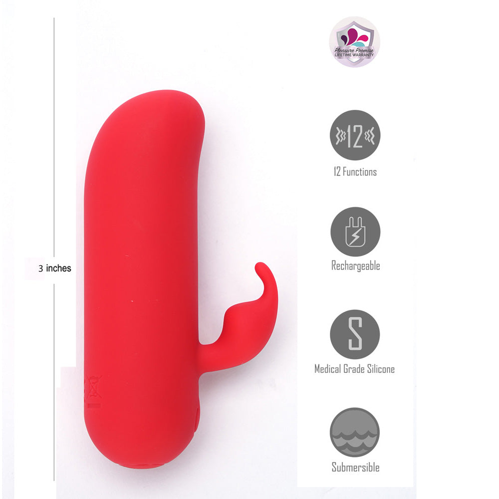 Maia ZIA -  7.6 cm USB Rechargeable Mini Bullet Rabbit