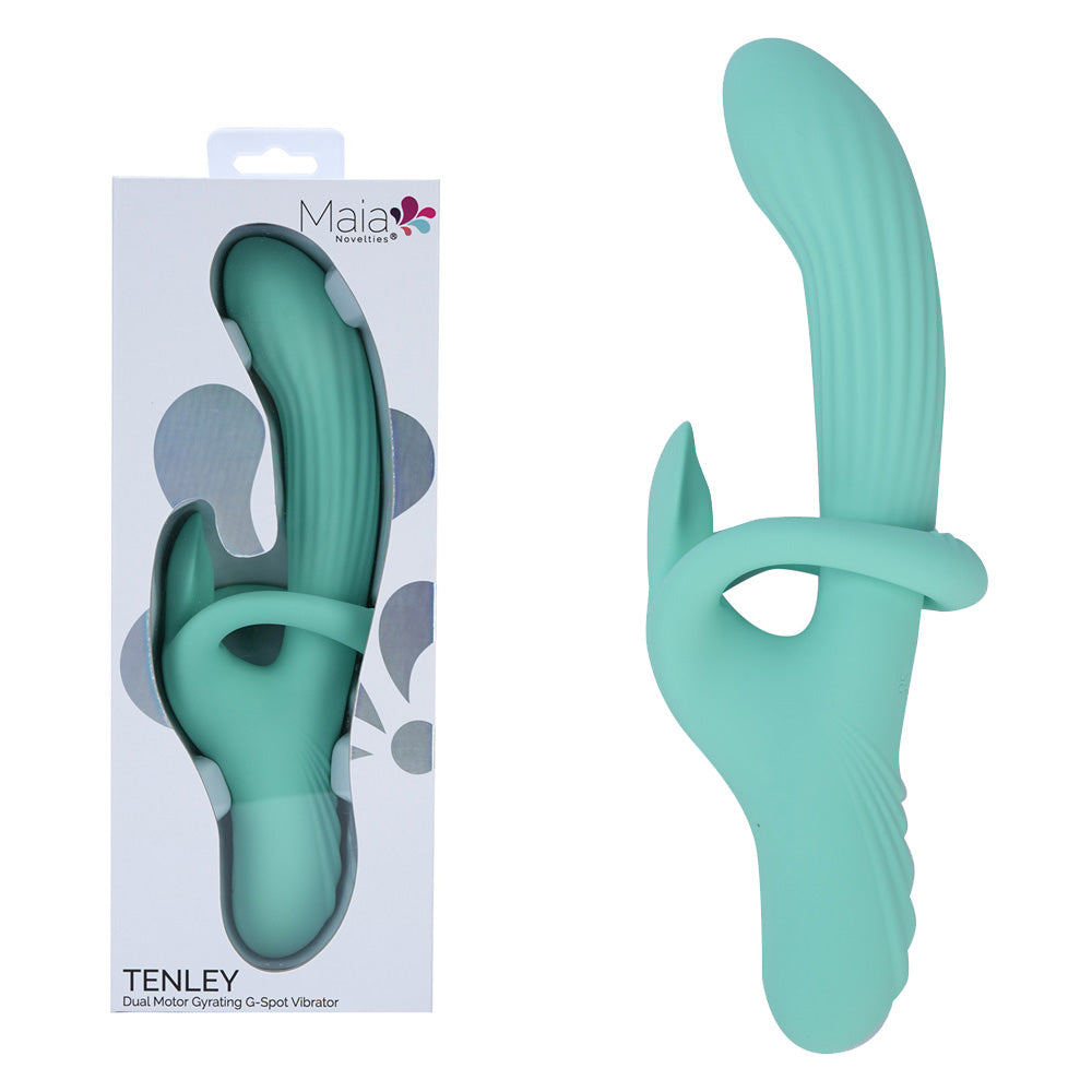 Maia TENLEY - Mint  24.1 cm USB Rechargeable Gyrating Rabbit Vibrator