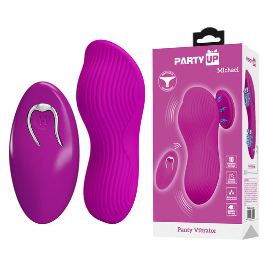 Party Up MICHAEL Panty Vibe -  -  USB Rechargeable Panty Vibrator with Wireless Remote Control