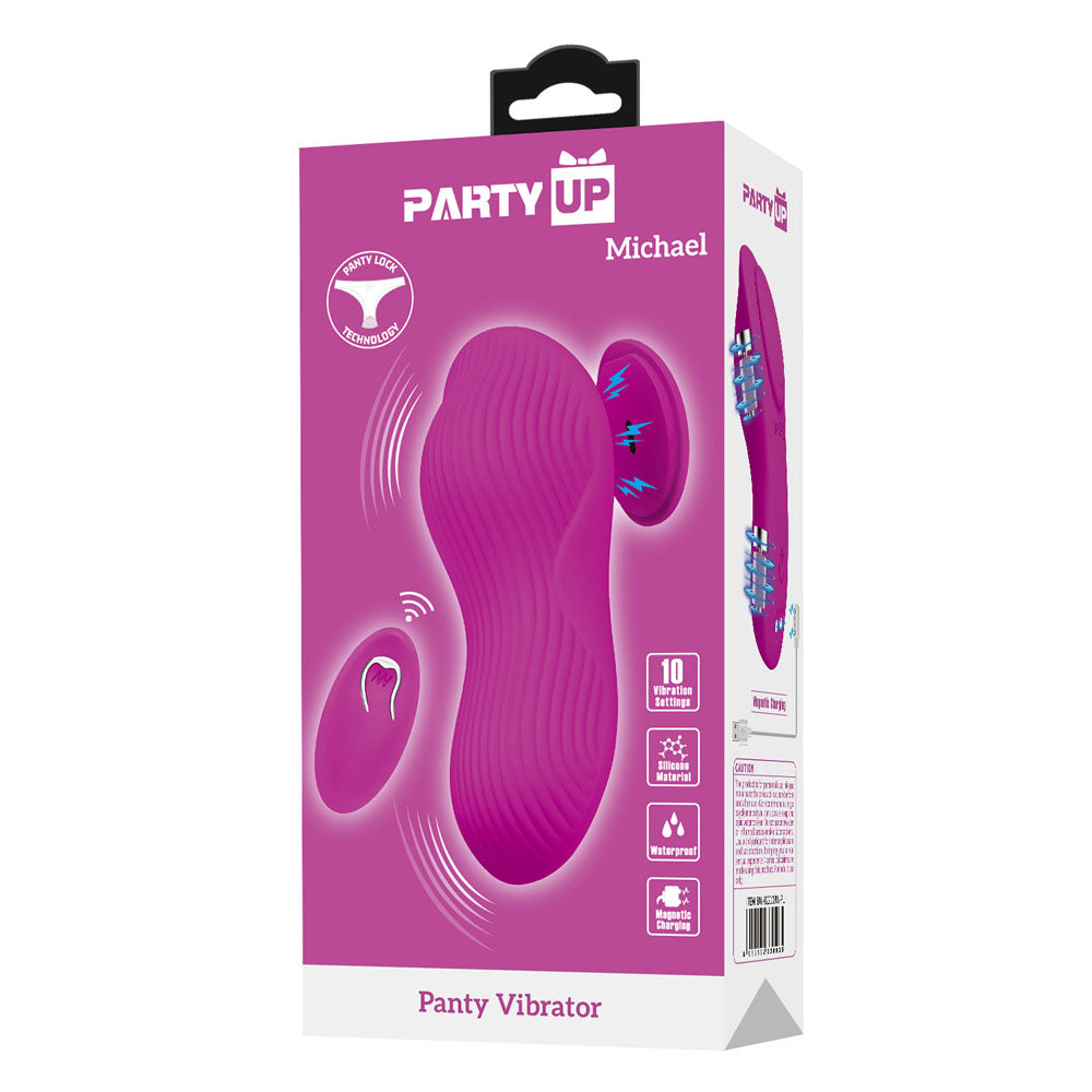 Party Up MICHAEL Panty Vibe -  -  USB Rechargeable Panty Vibrator with Wireless Remote Control
