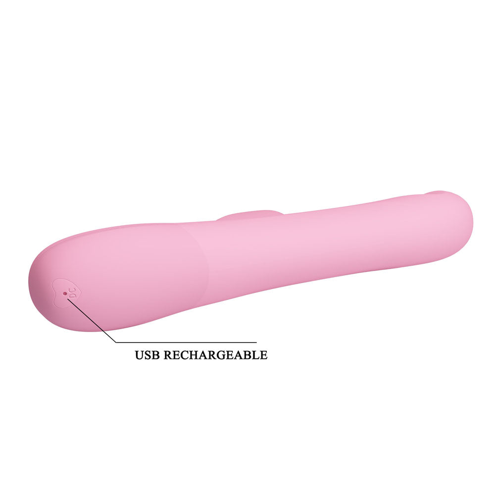 Party Up DEAN Wavy Rotation Vibe -  -  23.8 cm USB Rechargeable Rotating Rabbit Vibrator