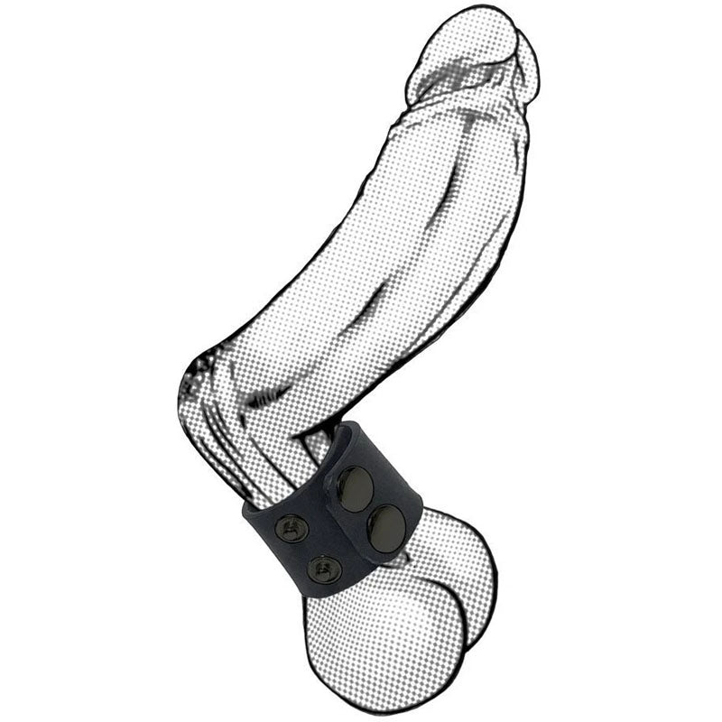 Boneyard Silicone Ball Strap  -  3-Snap 4 cm Adjustable Ball Stretcher Ring
