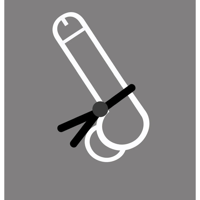 Boneyard Cock Leash Single -  Adjustable Cock Lasso Ring