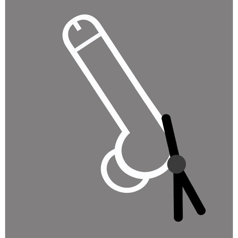 Boneyard Cock Leash Single -  Adjustable Cock Lasso Ring