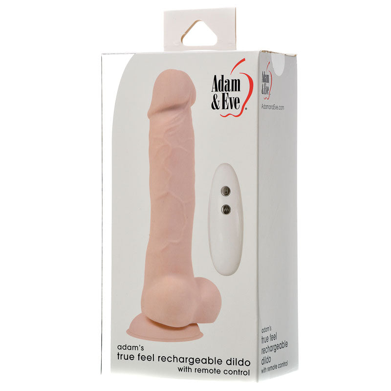 Adam & Eve Adam's True Feel Rechargeable Dildo -  17.8 cm (7'') USB Rechargeable Vibrating Dong