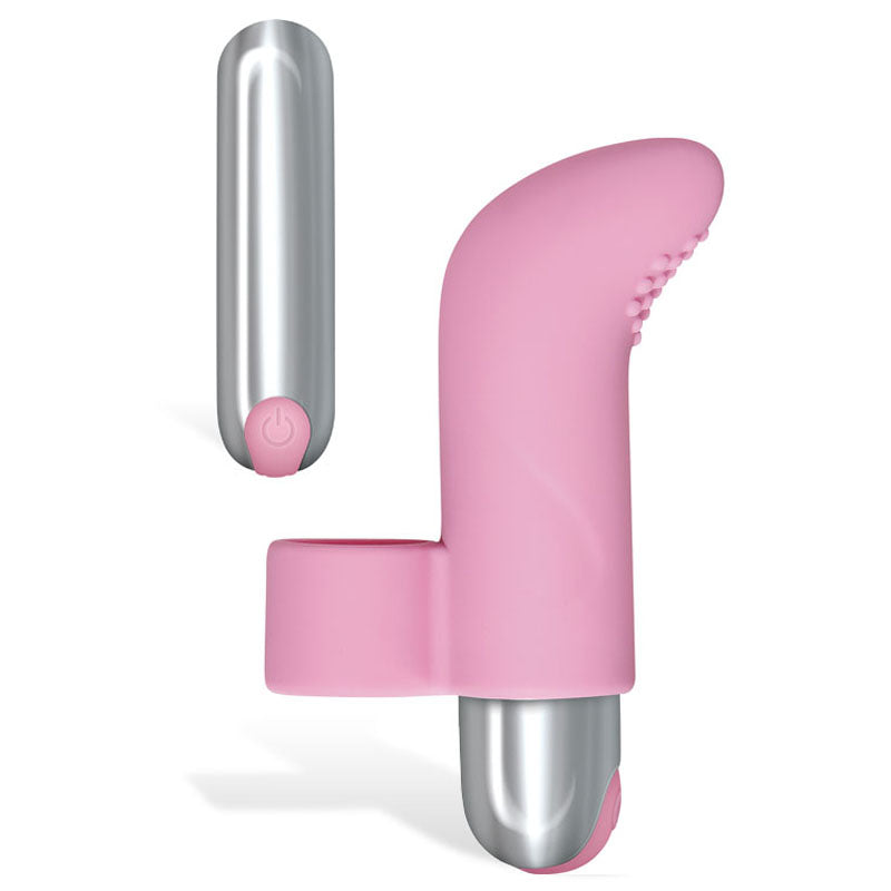 Adam & Eve Silicone Rechargeable Finger Vibe -  USB Rechargeable Finger Stimulator