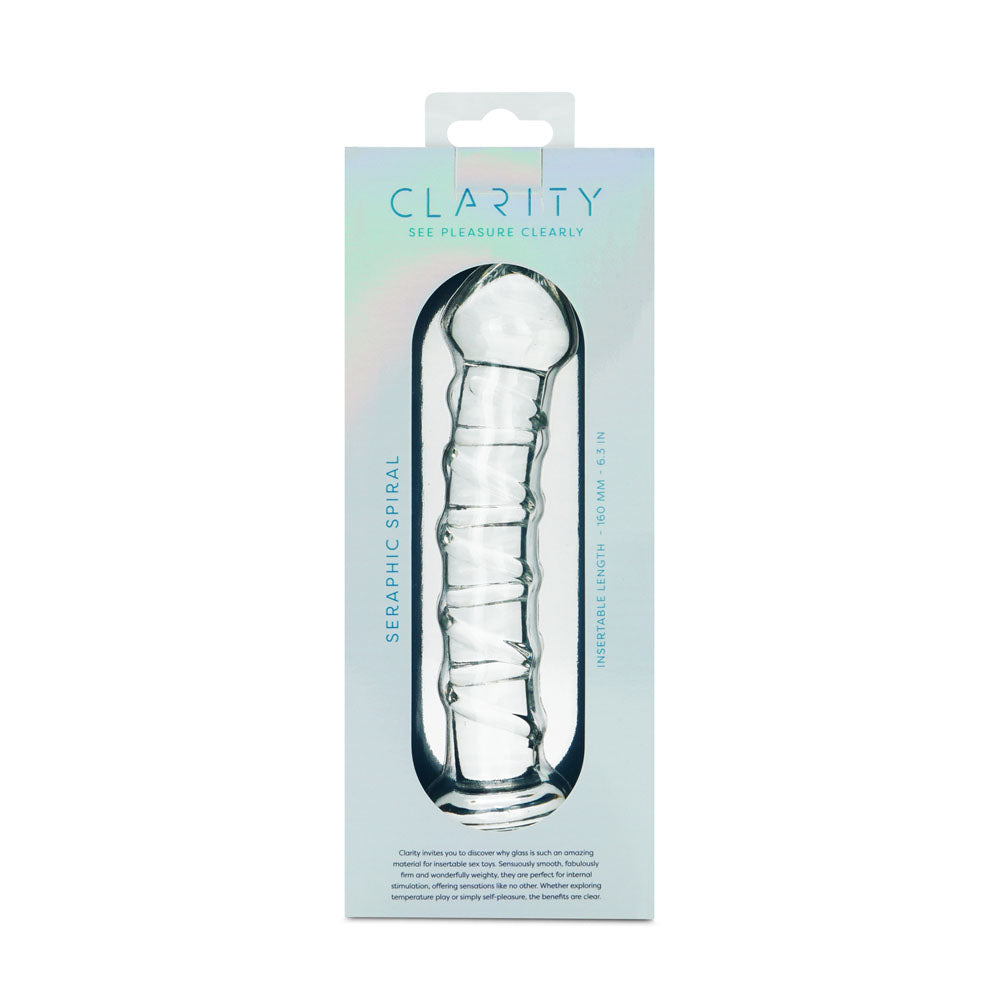 Clarity - Seraphic Spiral -  16 cm Glass Dildo