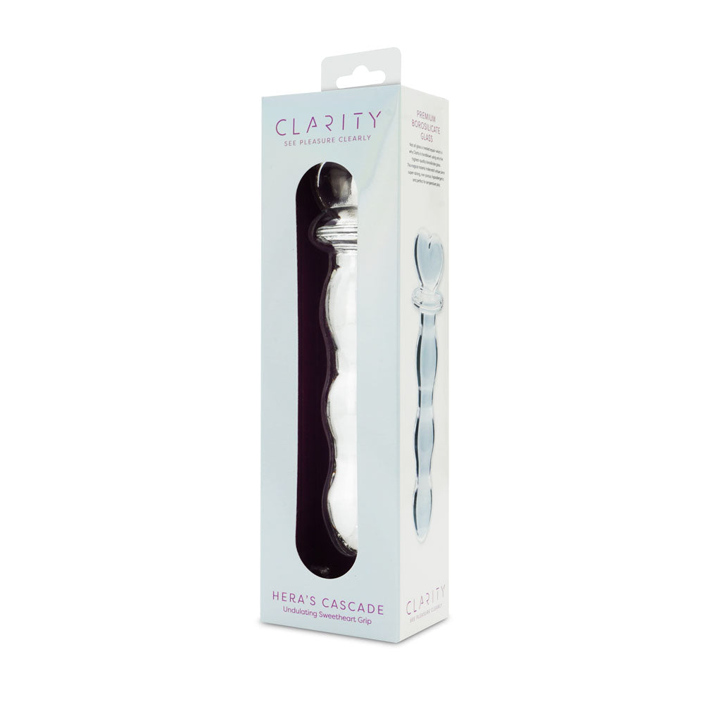 Clarity - Hera's Cascade -  15 cm Glass Dildo