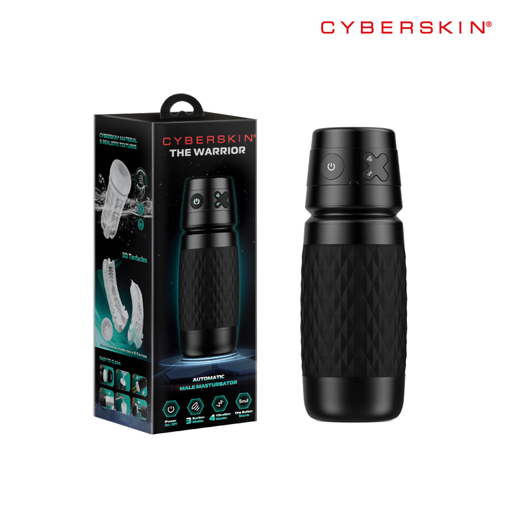 CyberSkin The Warrior -  USB Rechargeable Sucking & Vibrating Auto Masturbator