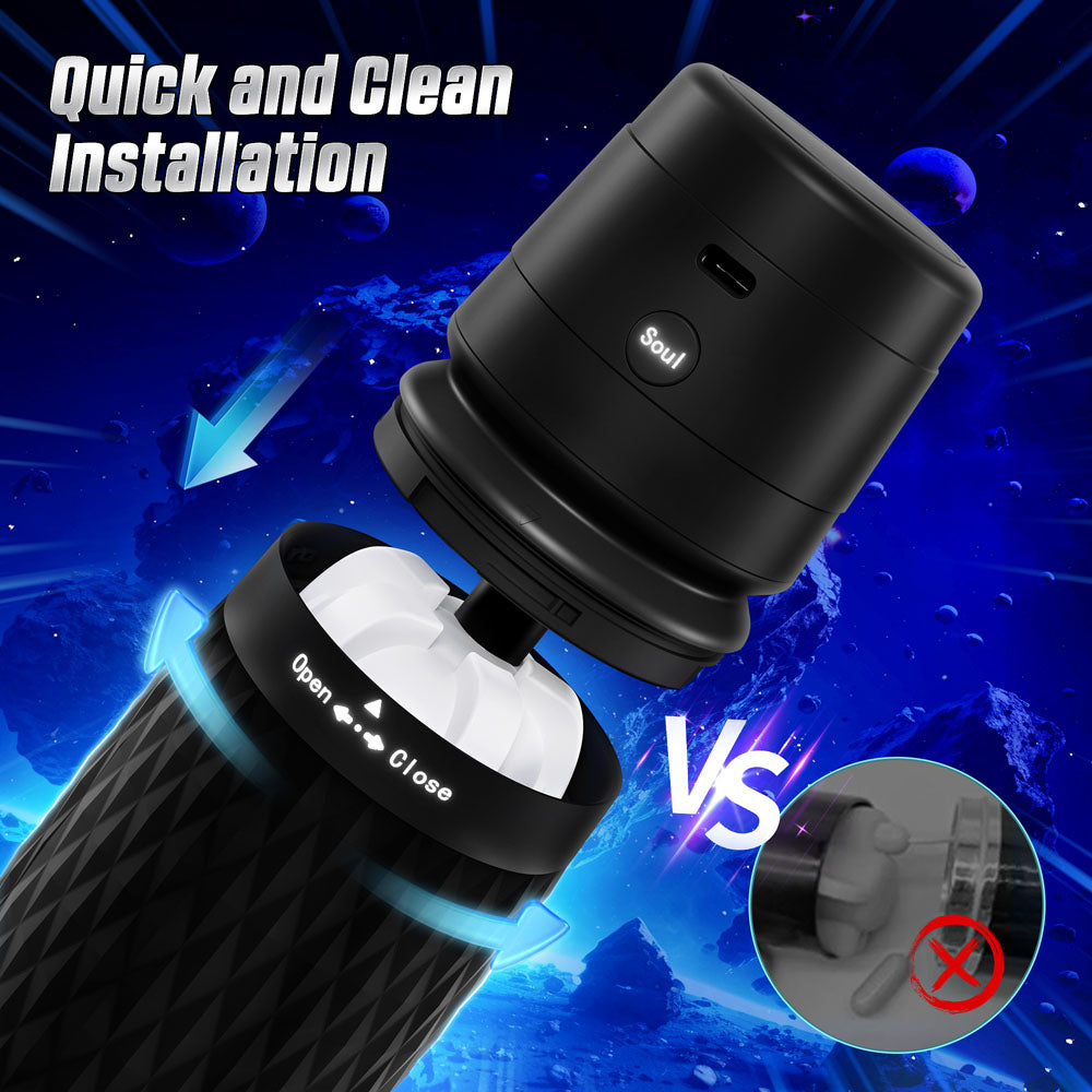 CyberSkin The Warrior -  USB Rechargeable Sucking & Vibrating Auto Masturbator