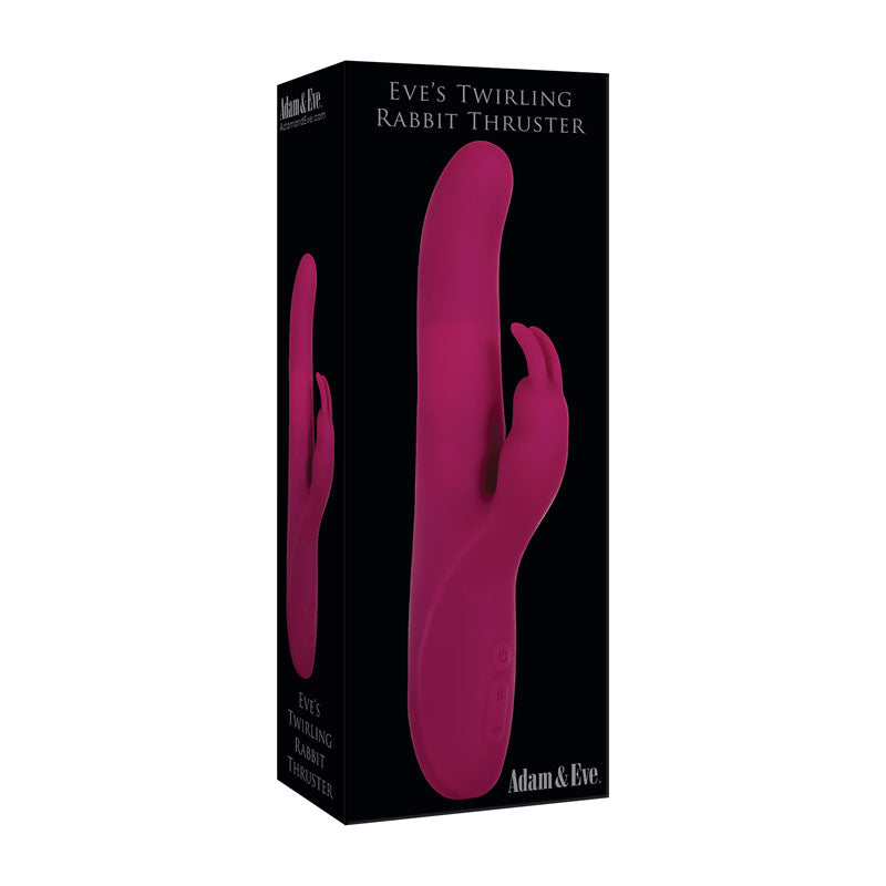 Adam & Eve Eve's Twirling Rabbit Thruster -  24.1 cm USB Rechargeable Thrusting Rabbit Vibrator