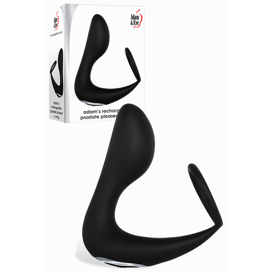 Adam & Eve Adam's Rechargeable Prostate Pleaser & C-Ring -  USB Rechargeable Anal Plug with Cock Ring