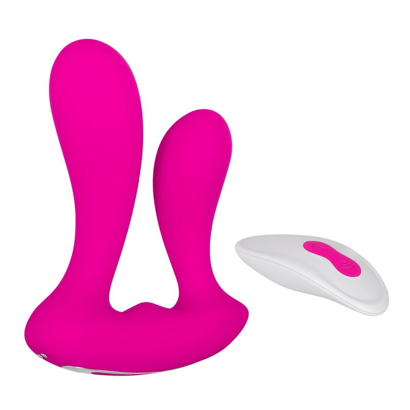Adam & Eve Rechargeable Dual Entry Vibe -  USB Rechargeable Vibrator with Remote Control