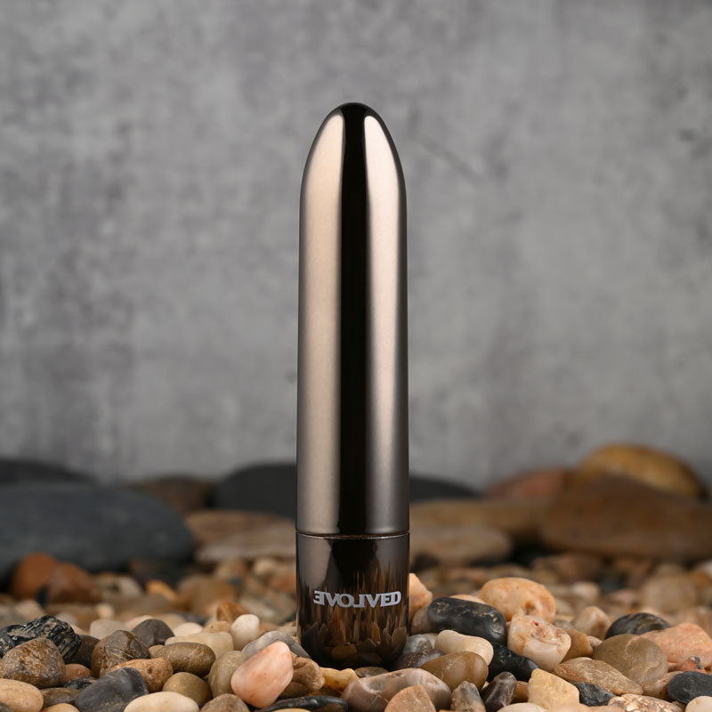 Evolved REAL SIMPLE - Black  10 cm USB Rechargeable Bullet