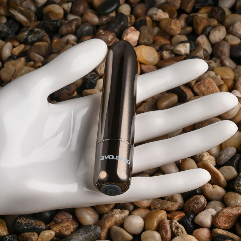 Evolved REAL SIMPLE - Black  10 cm USB Rechargeable Bullet