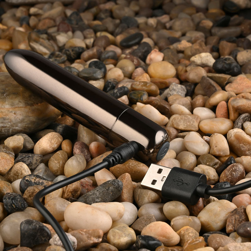 Evolved REAL SIMPLE - Black  10 cm USB Rechargeable Bullet