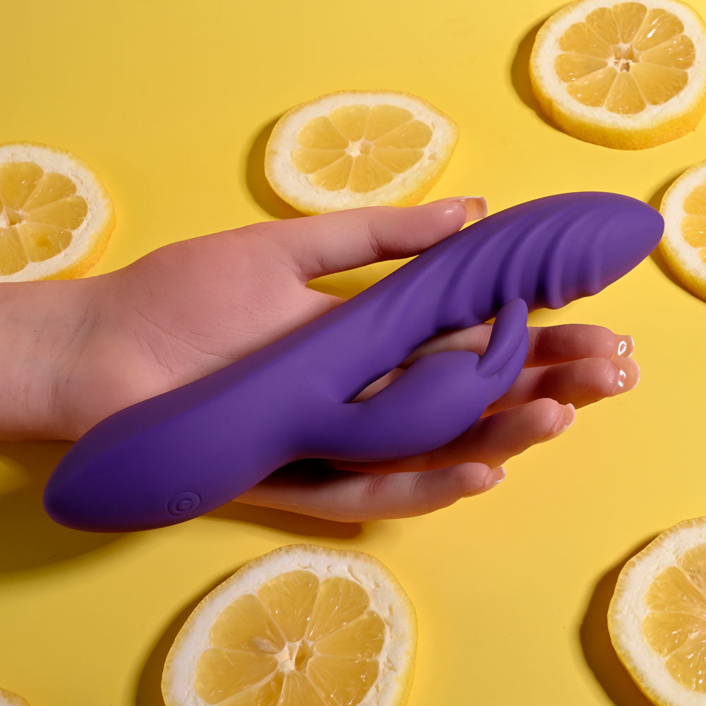 Evolved WAVY RABBIT -  20.6 cm USB Rechargeable Rabbit Vibrator
