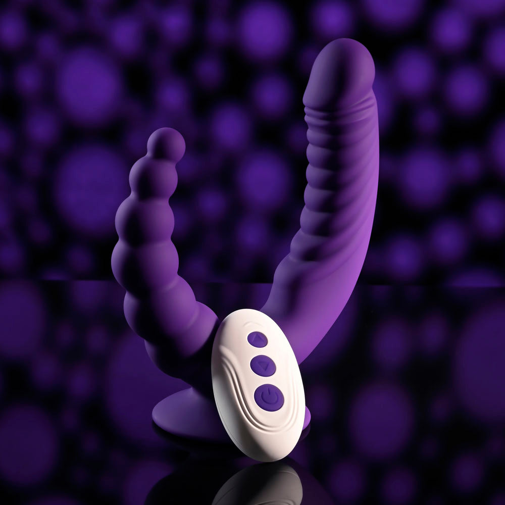 Evolved THE RIDER -  USB Rechargeable Double Ended Vibrator with Wireless Remote