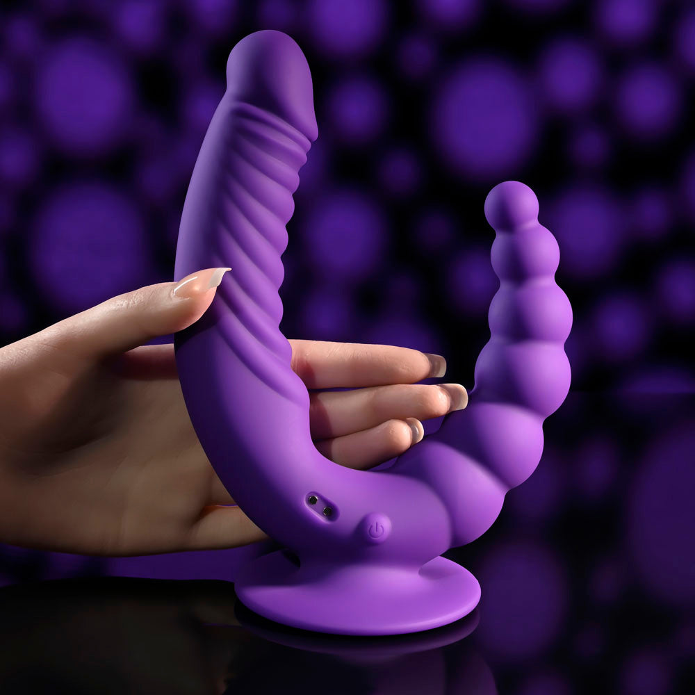 Evolved THE RIDER -  USB Rechargeable Double Ended Vibrator with Wireless Remote