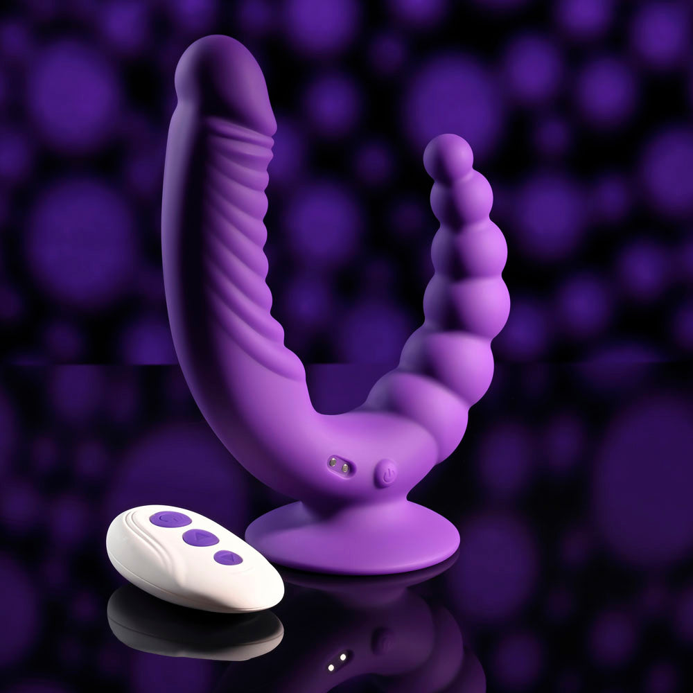 Evolved THE RIDER -  USB Rechargeable Double Ended Vibrator with Wireless Remote