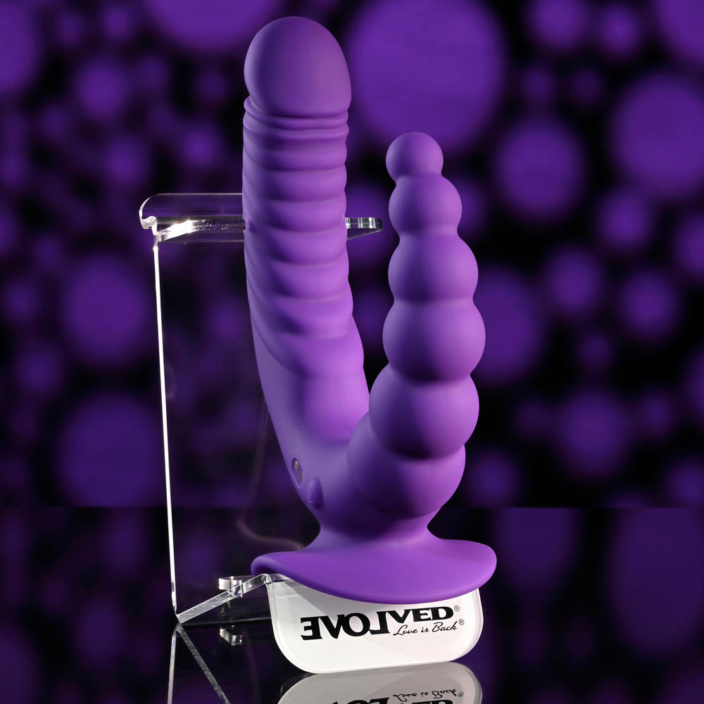 Evolved THE RIDER -  USB Rechargeable Double Ended Vibrator with Wireless Remote