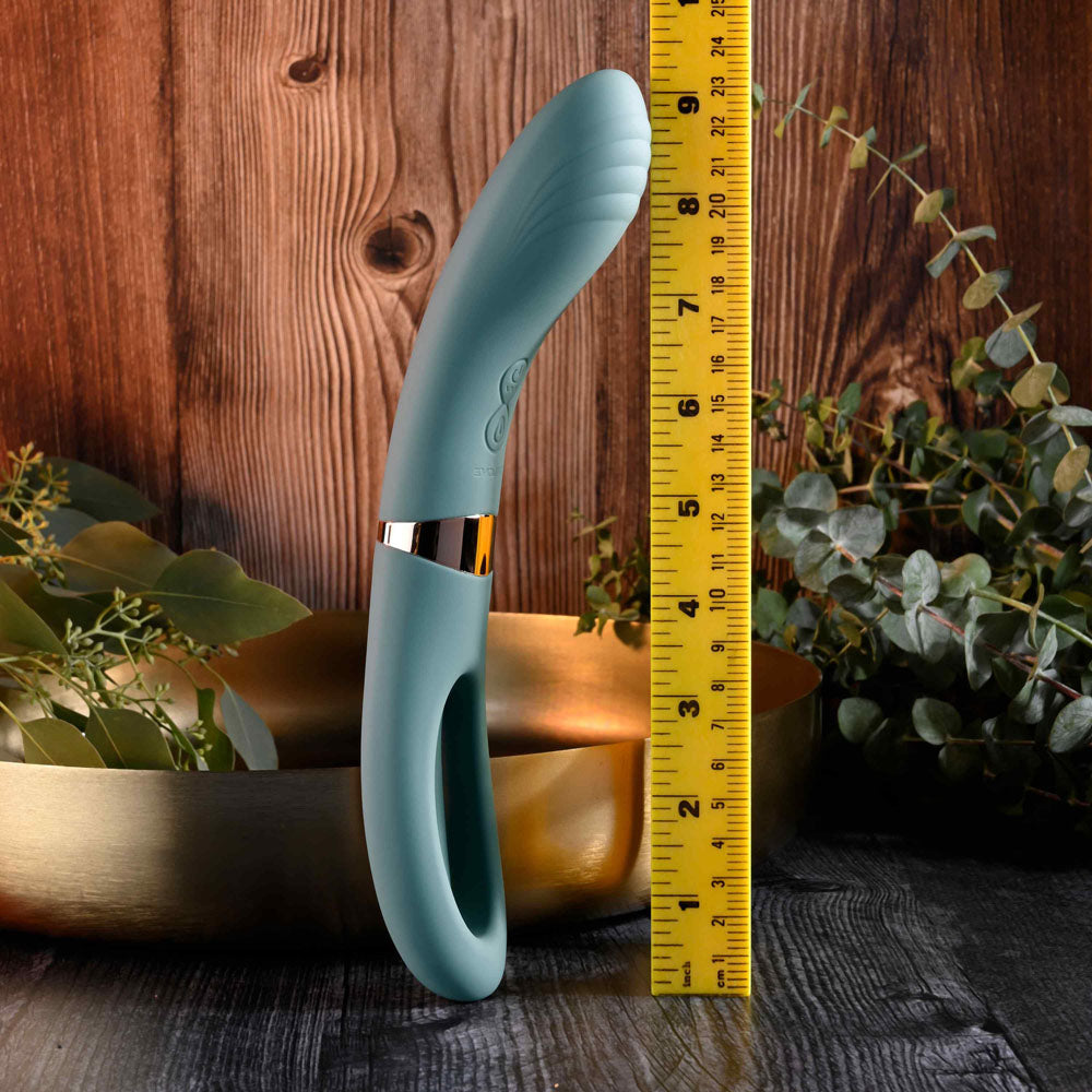 Evolved CHICK FLICK - Olive  24 cm USB Rechargeable Vibrator with Flicking Tip