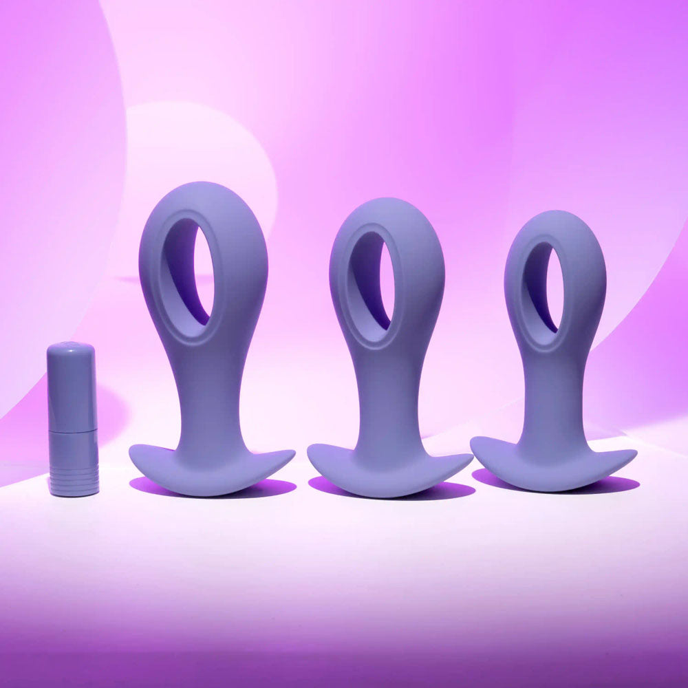 Evolved HOLE PUNCH PLUG SET -  Butt Plugs with Interchangeable Bullet - Set of 3 Sizes