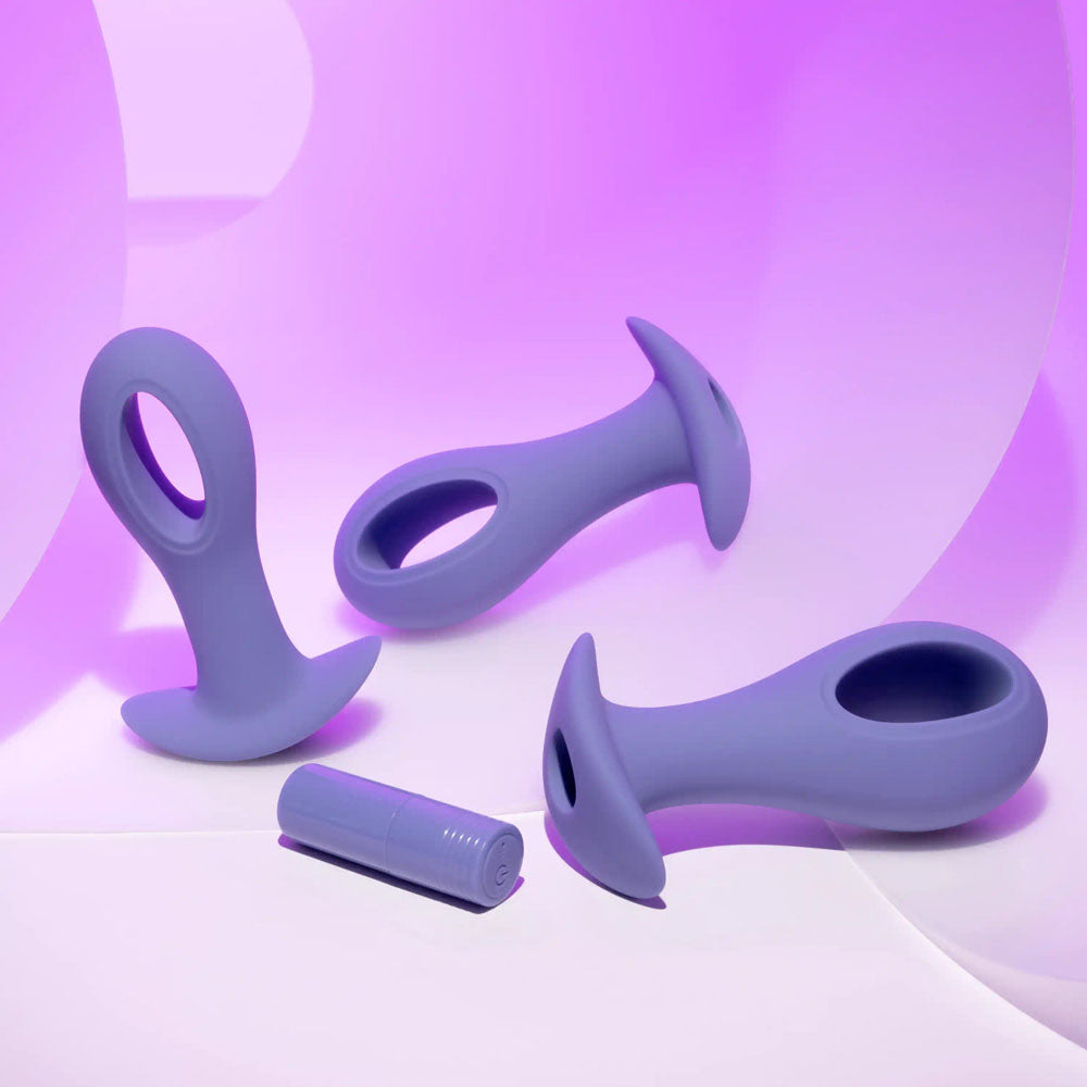 Evolved HOLE PUNCH PLUG SET -  Butt Plugs with Interchangeable Bullet - Set of 3 Sizes