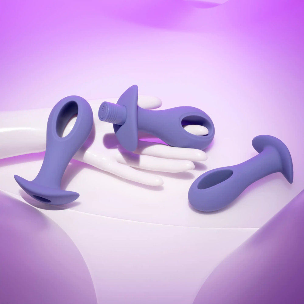 Evolved HOLE PUNCH PLUG SET -  Butt Plugs with Interchangeable Bullet - Set of 3 Sizes