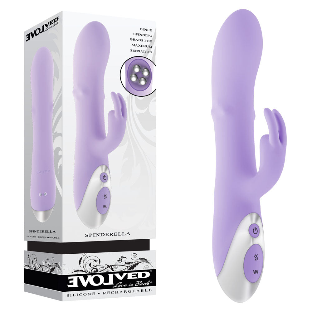 Evolved SPINDERELLA -  USB Rechargeable Rabbit Vibrator
