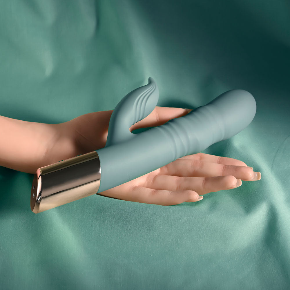 Evolved THE SHIMMY -  USB Rechargeable Thrusting Rabbit Vibrator