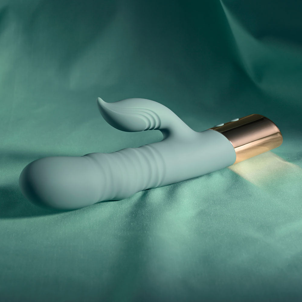 Evolved THE SHIMMY -  USB Rechargeable Thrusting Rabbit Vibrator